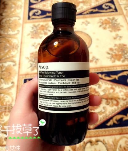 伊索绿茶平衡液怎么用 aesop维他命b绿茶平衡水使用方法