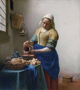 ​每日一幅名画｜《倒牛奶的女仆》维米尔 Vermeer 1658—1660